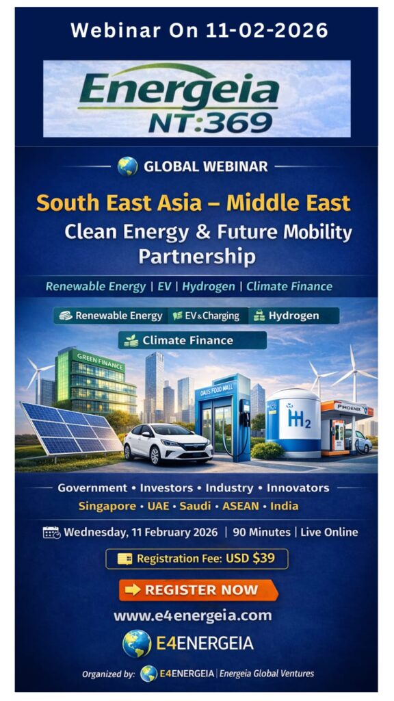 South East Asia-Middle East Clean Energy and future mobility partnership